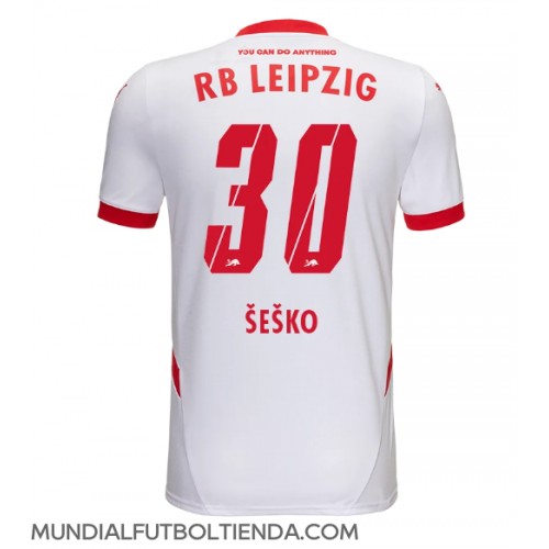 Camiseta RB Leipzig Benjamin Sesko #30 Primera Equipación Replica 2024-25 mangas cortas